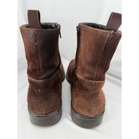 To Boot New York Adam Derrick Italian Suede Zip Chelsea Boots Brown Men\'s 13 main image 9